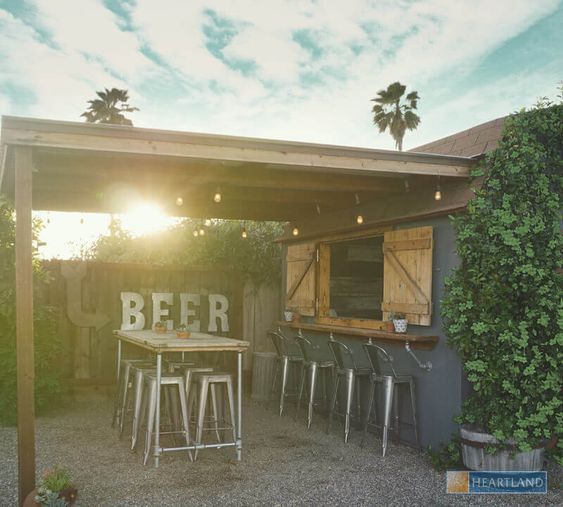 55 top idées de bar de jardin à faire soi-même 6