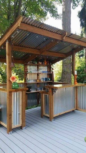 55 top idées de bar de jardin à faire soi-même 8