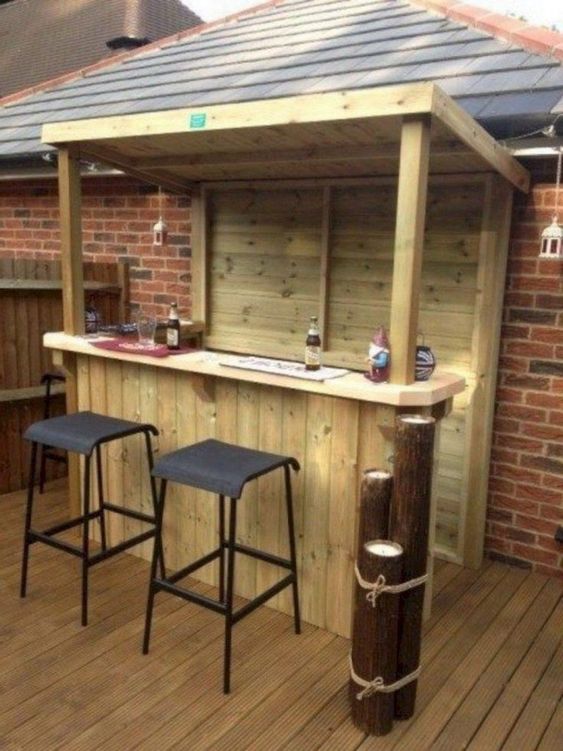 55 top idées de bar de jardin à faire soi-même 41