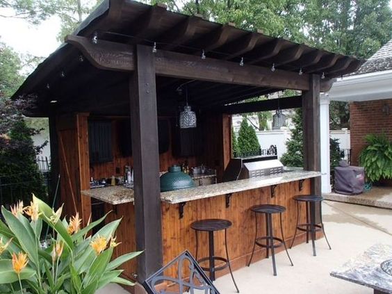 55 top idées de bar de jardin à faire soi-même 42