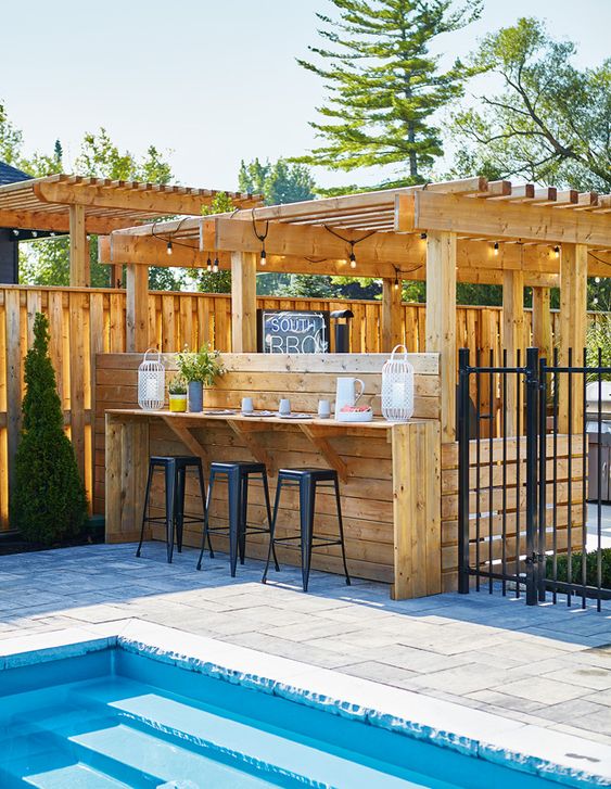 55 top idées de bar de jardin à faire soi-même 54