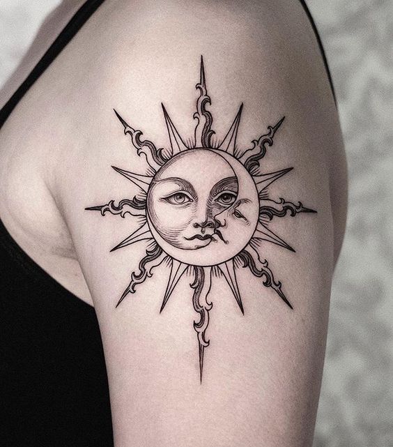 100 top idées de tatouages soleil 8