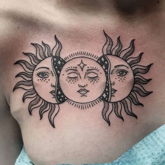 100 top idées de tatouages soleil 54