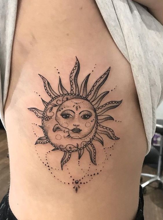 100 top idées de tatouages soleil 96