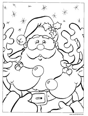 42 Dessins de Pères noël & Coloriages à Imprimer 15