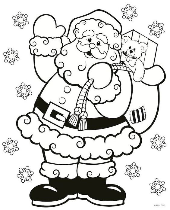 42 Dessins de Pères noël & Coloriages à Imprimer 38