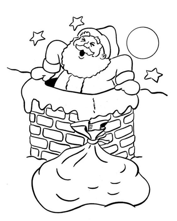 42 Dessins de Pères noël & Coloriages à Imprimer 41