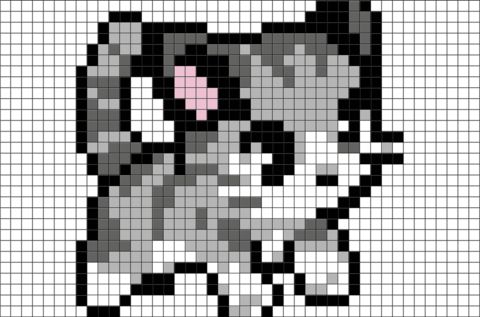 100 idées de Pixel Art Animaux faciles