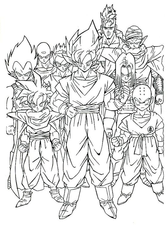 100 top idées de coloriages Dragon Ball Z 11