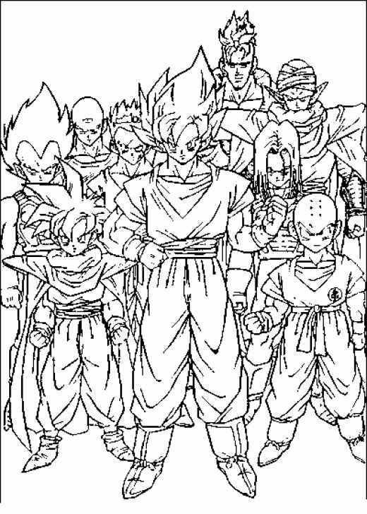 100 top idées de coloriages Dragon Ball Z 72