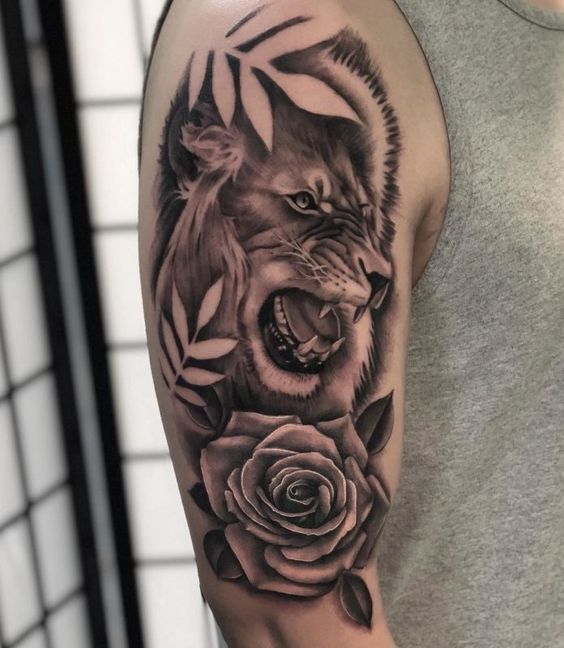 100 top idées de tatouages lion femme 91