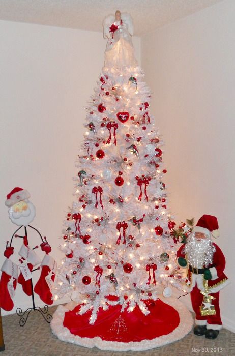 100 idées de décorations de sapin de Noël blancs 16