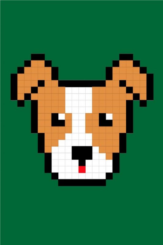 32 top idées de pixel art animaux faciles à faire