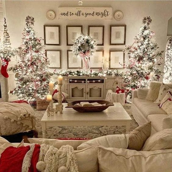 100 idées de décorations de sapin de Noël blancs 40