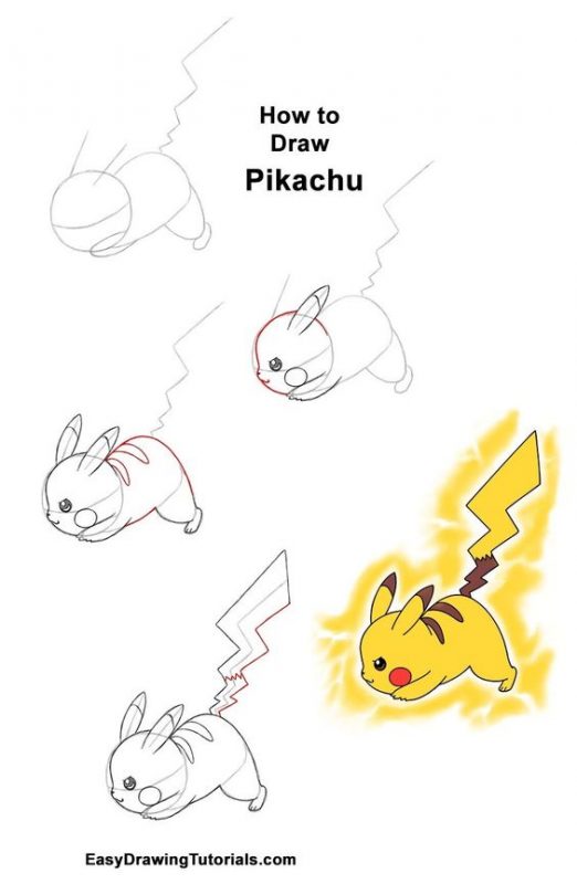 63 top idées & tutos de dessins Pikachu 65