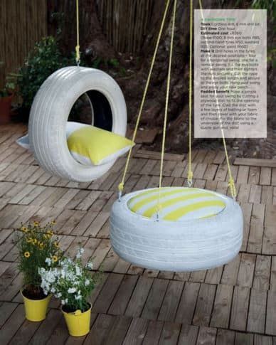 100 décors de jardin avec de vieux pneus 71