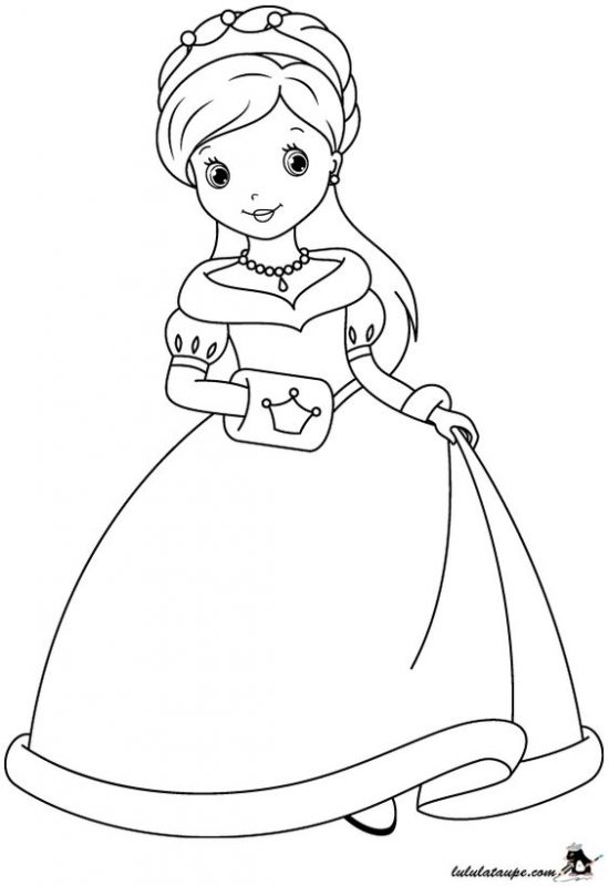 70 top idées de coloriages princesse à imprimer 16