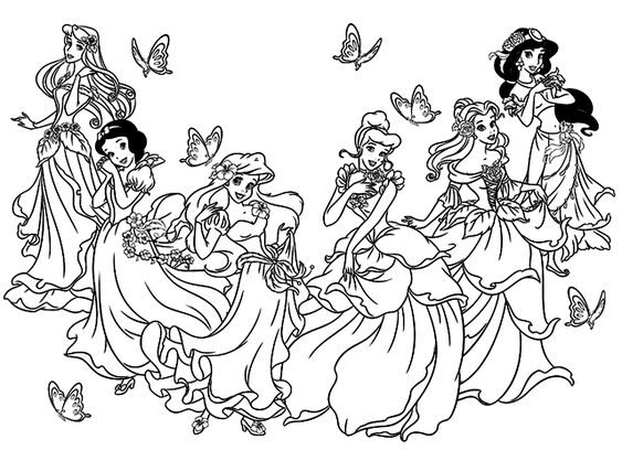 70 top idées de coloriages princesse à imprimer 18