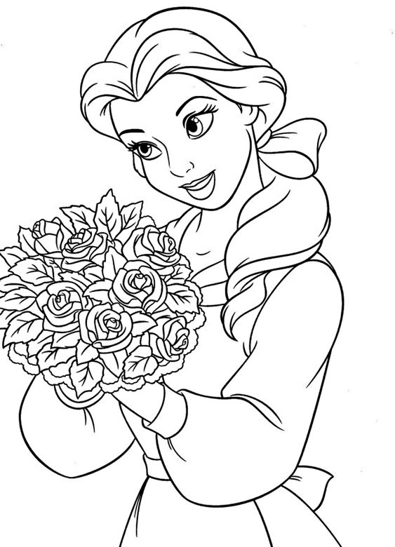 70 top idées de coloriages princesse à imprimer 6