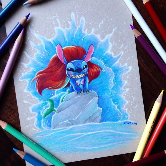 Stitch  Dessins faciles au crayon, Dessin, Dessins faciles