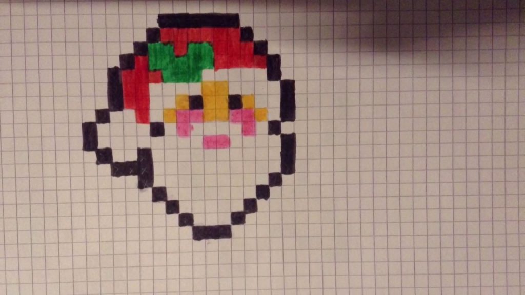 11 idées de pixel art de père noël 8