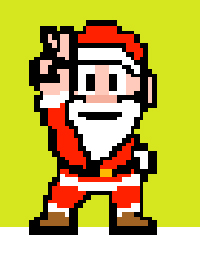 11 idées de pixel art de père noël 10