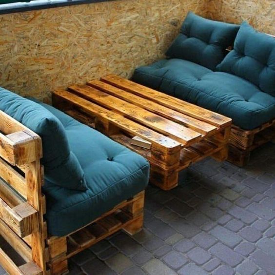 100 salons de jardin à fabriquer soi-même en palettes 68