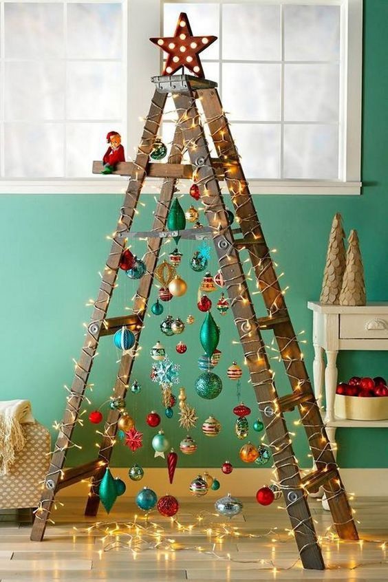 100 top idées de sapins de Noël en bois 63