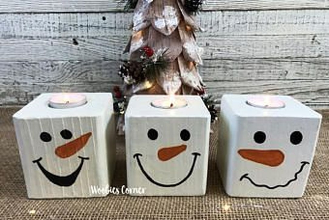 50 top idées de décorations de Noël bonhomme de neige 16