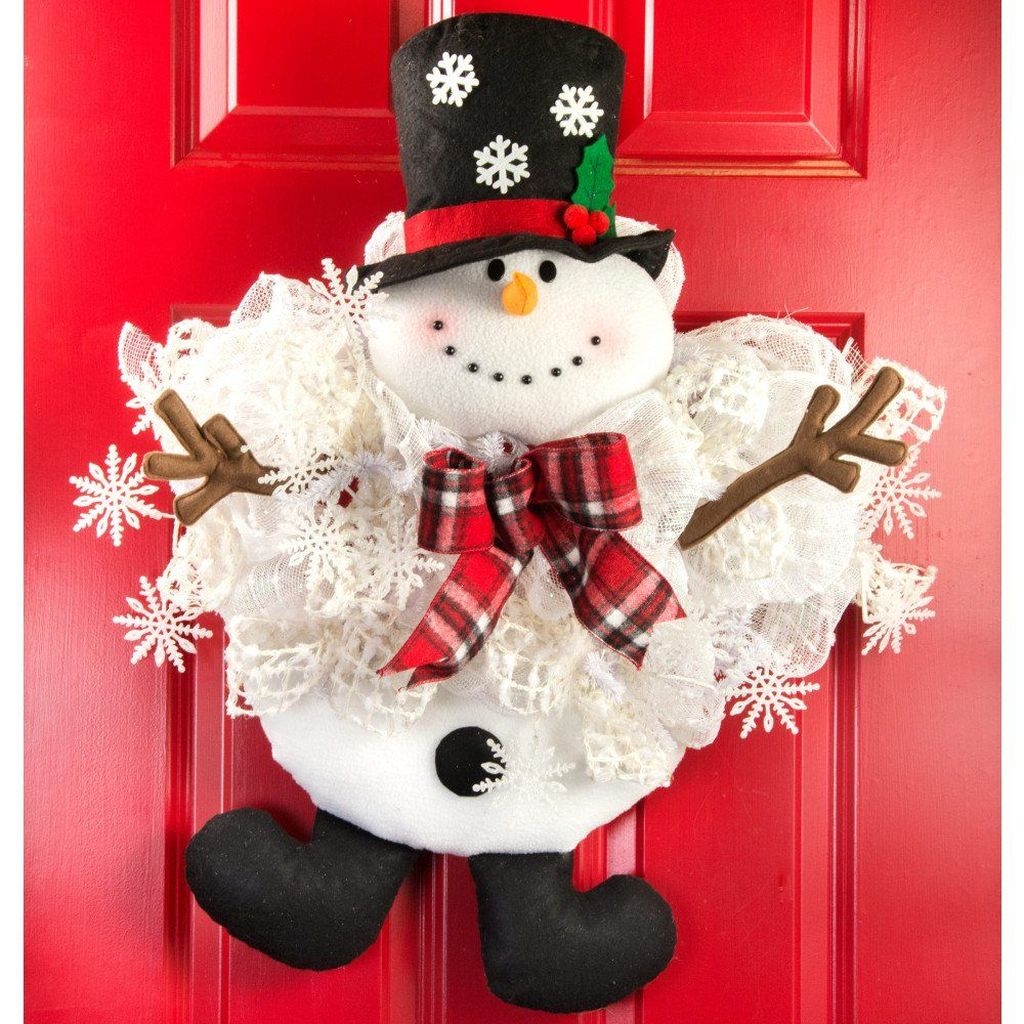 50 top idées de décorations de Noël bonhomme de neige 38