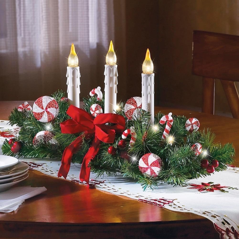 45 modèles de centres de table de Noël 28