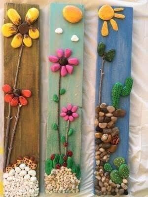 100 top idées à faire avec des galets pour embellir le jardin 64