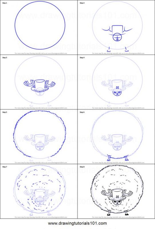 74 idées & tutos pour apprendre à dessiner One Piece 4