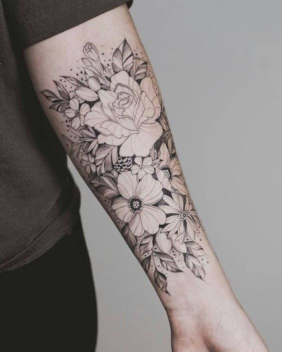 47 belles idées de tatouages bras pour femmes 45