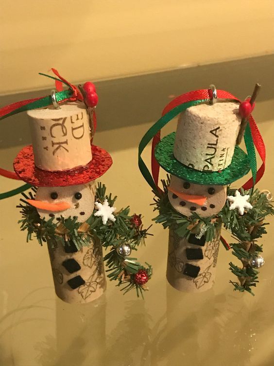 35 Décorations de Noël à faire soi-même avec des bouchons de vin 31