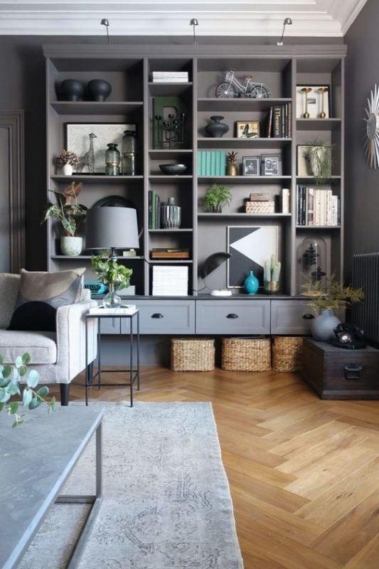 23 idées de rangements pour le salon pour avoir un salon bien rangé 12