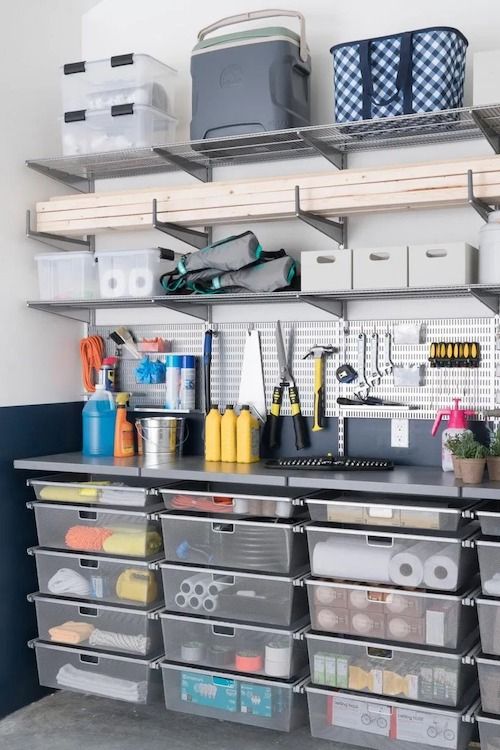 40 idées de rangements de garage qui changent la vie 36