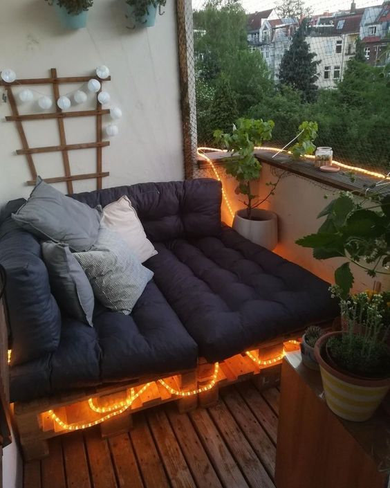 50 top idées pour décorer un balcon avec des palettes 44