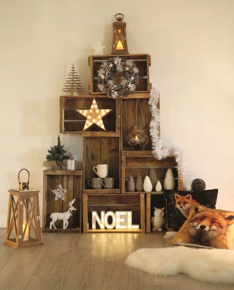 44 idées & tutos de déco de Noël avec de la récup 8