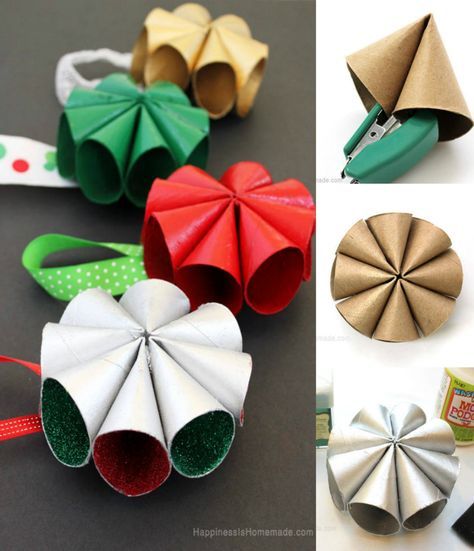 45 Décorations de Noël avec des rouleaux de papier toilette 5