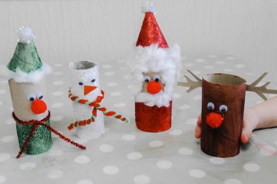 45 Décorations de Noël avec des rouleaux de papier toilette 6