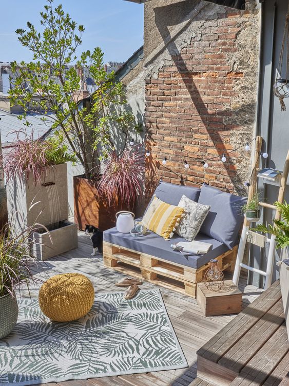 50 top idées pour décorer un balcon avec des palettes 72