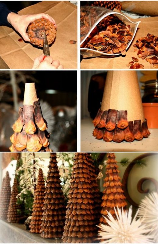 72 Décorations de Noël à Faire Soi-Même Avec Des Pommes de Pins 71