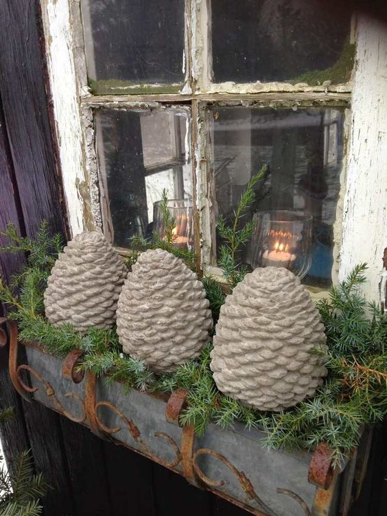 72 Décorations de Noël à Faire Soi-Même Avec Des Pommes de Pins 60