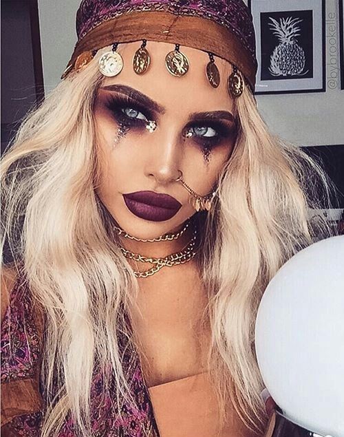 34 maquillages d'halloween féminins faciles à faire 4