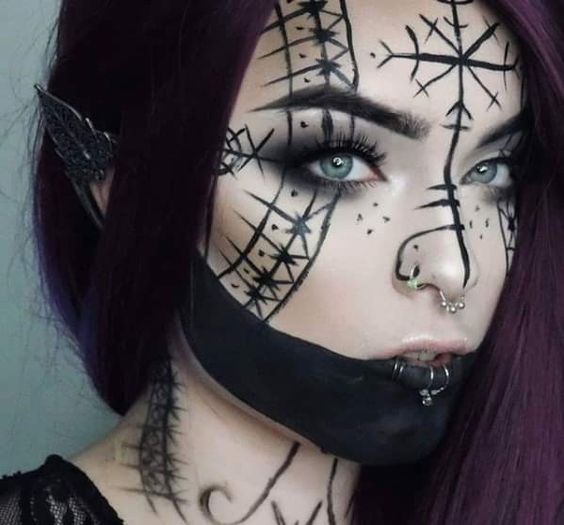 34 maquillages d'halloween féminins faciles à faire 30