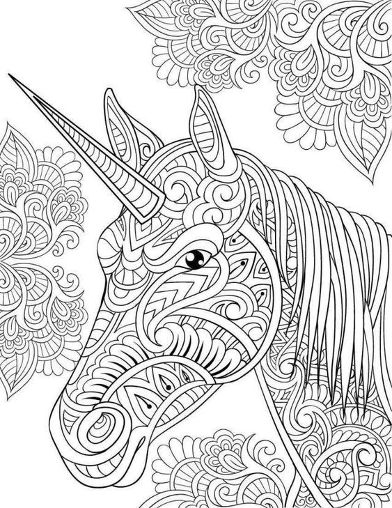 100 Coloriages Licornes à Imprimer 12