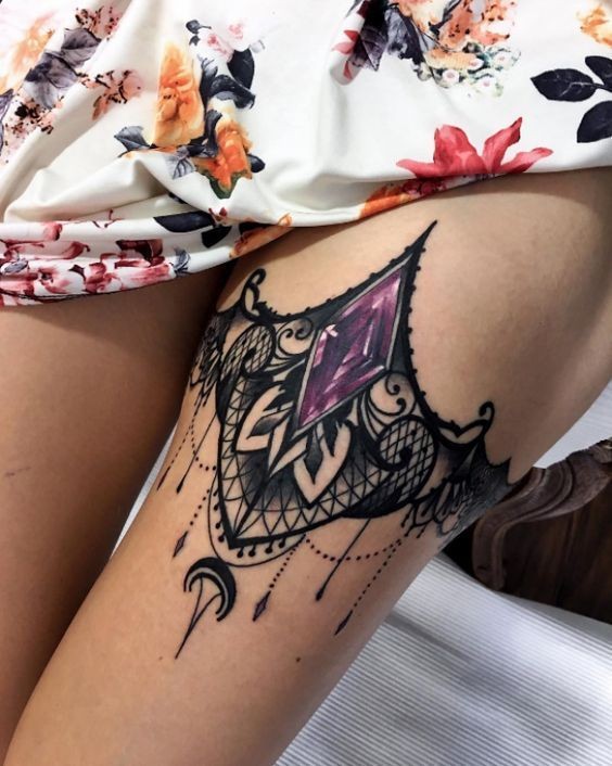 50 top idées de tatouages dentelle 40