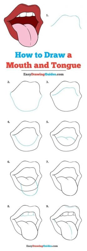 42 Top Idées And Tutos De Dessin De Bouche Pour Apprendre à Dessiner