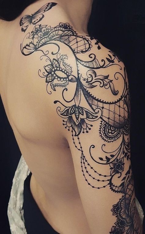 50 top idées de tatouages dentelle 45